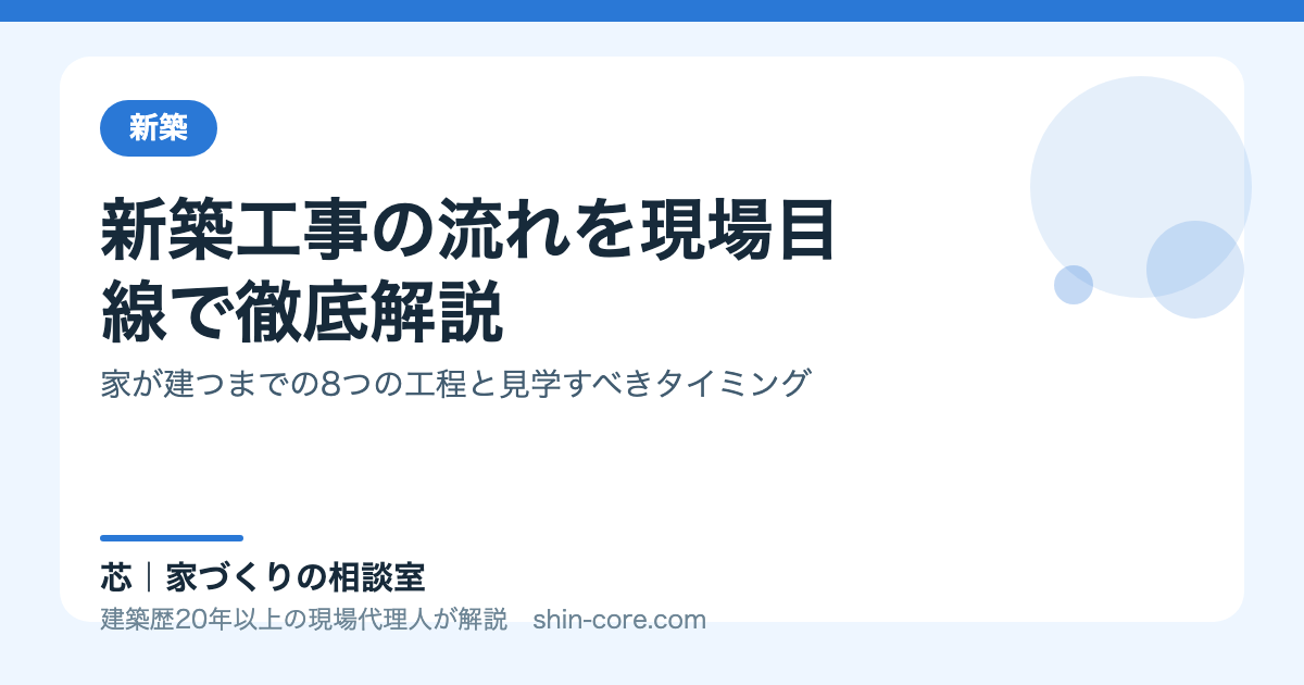 新築工事の流れ